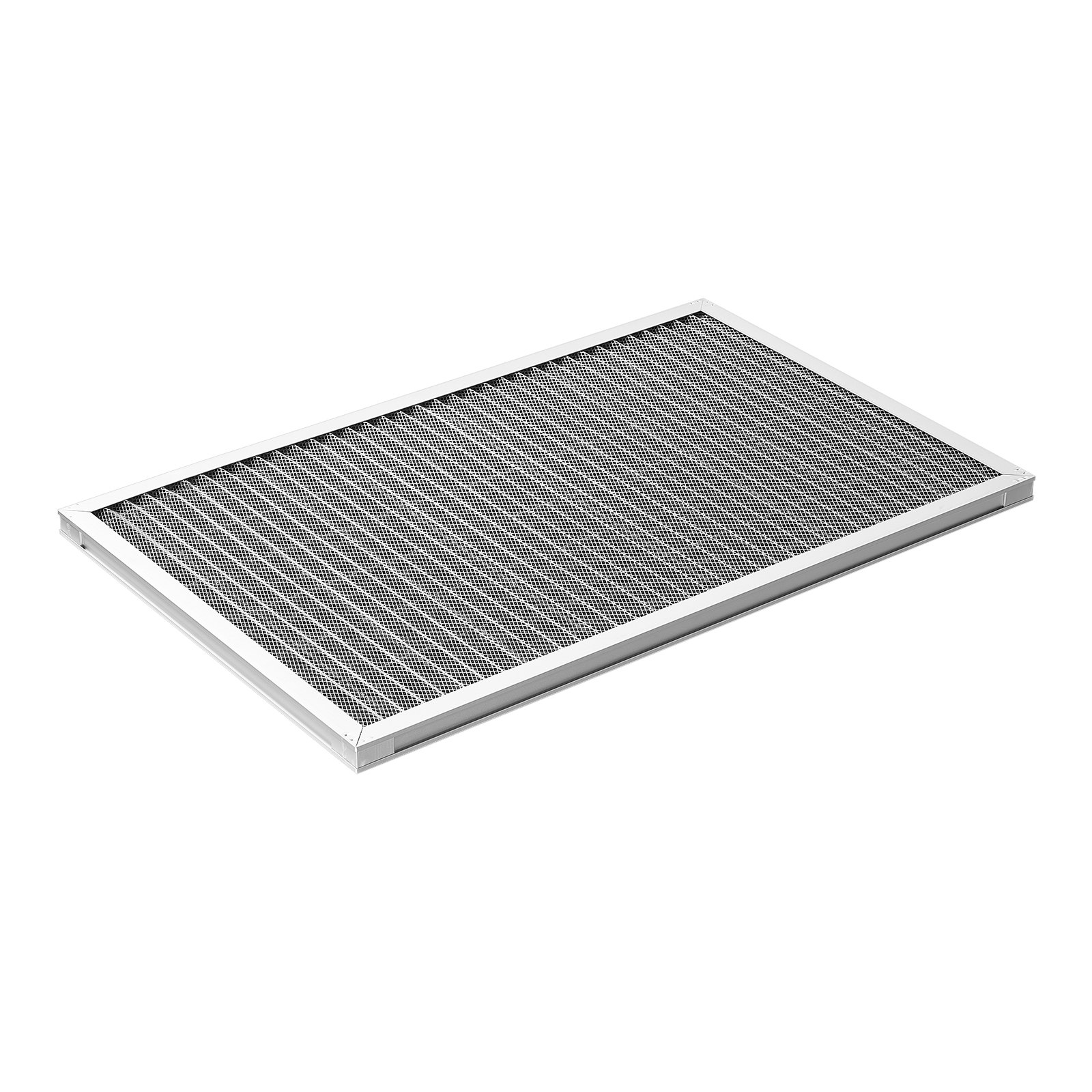 Filtro de aire electrostático VEVOR, 40,6 x 63,5 x 2,5 cm, lavable y reutilizable, de aluminio, para hornos de aire acondicionado y climatización (AC/HVAC), MERV 8 de larga duración, para uso en el hogar o la oficina (tamaño real: 39,5 x 63,5 x 2,1 cm)