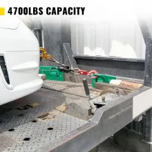 Ganchos para pernos de tractor VEVOR, ganchos de agarre con pernos de 1/4", ganchos forjados con pernos G70 de 4700 libras para cubo de tractor con grilletes de 1/2", funcionan bien para cubo de tractor, RV, UTV, accesorios para camiones incluidos