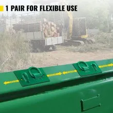 Ganchos para pernos de tractor VEVOR, ganchos de agarre con pernos de 1/4", ganchos forjados con pernos G70 de 4700 libras para cubo de tractor con grilletes de 1/2", funcionan bien para cubo de tractor, RV, UTV, accesorios para camiones incluidos