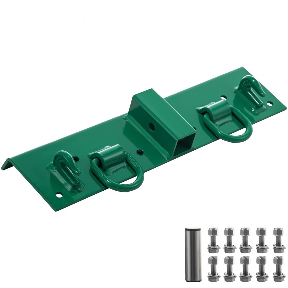 Juego de ganchos para tractor VEVOR verdes con pernos y pasador para la fijación de accesorios del tractor.