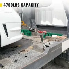 VEVOR Ganchos para pernos de tractor, ganchos de agarre compactos de 1/4", máximo 4700 libras G70, ganchos forjados para cubo de tractor con grilletes de 1/2", funciona bien para cubo de tractor, RV, UTV, accesorios para camiones incluidos
