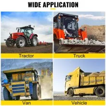 VEVOR Ganchos para pernos de tractor, ganchos de agarre compactos de 1/4", máximo 4700 libras G70, ganchos forjados para cubo de tractor con grilletes de 1/2", funciona bien para cubo de tractor, RV, UTV, accesorios para camiones incluidos