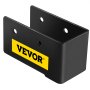 Percha oculta para vigas VEVOR de color negro con múltiples orificios de montaje y logotipo amarillo.