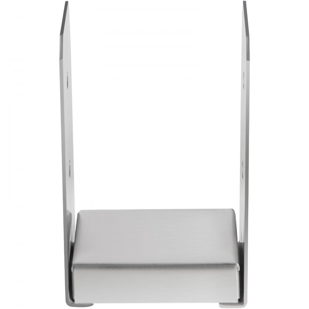 VEVOR Standoff Post Base 4 x 4"(Tamaño interior: 3.74 x 3.15") 12 PCS Base de poste ajustable de acero inoxidable Anclaje de poste ajustable con superficie de dibujo de fibra y juego completo de accesorios para madera de tamaño áspero