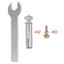 Kit de accesorios para base de poste de terraza VEVOR con llave, 42 pernos y 82 tornillos.