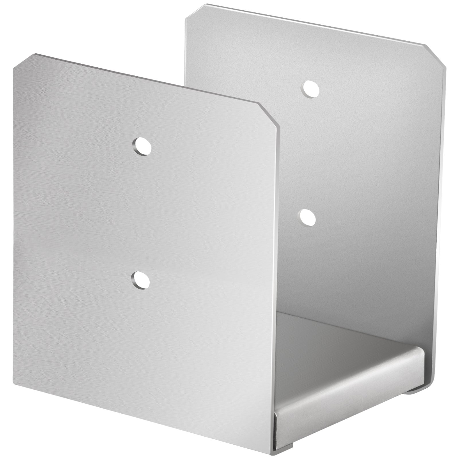 Base de poste separador VEVOR hecha de acero inoxidable con orificios para pernos y diseño elegante.