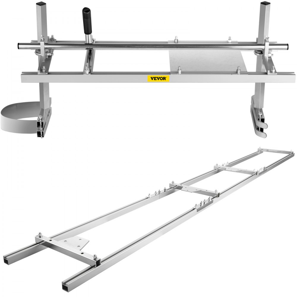 VEVOR Sierra de Cadena Portátil de 90 cm Sierra de Soldadura de Aluminio y Acero Galvanizado Barra de Corte de Madera para Encofrado Rango de Compatible 36 - 90 cm Molino Portátil para Motosierra