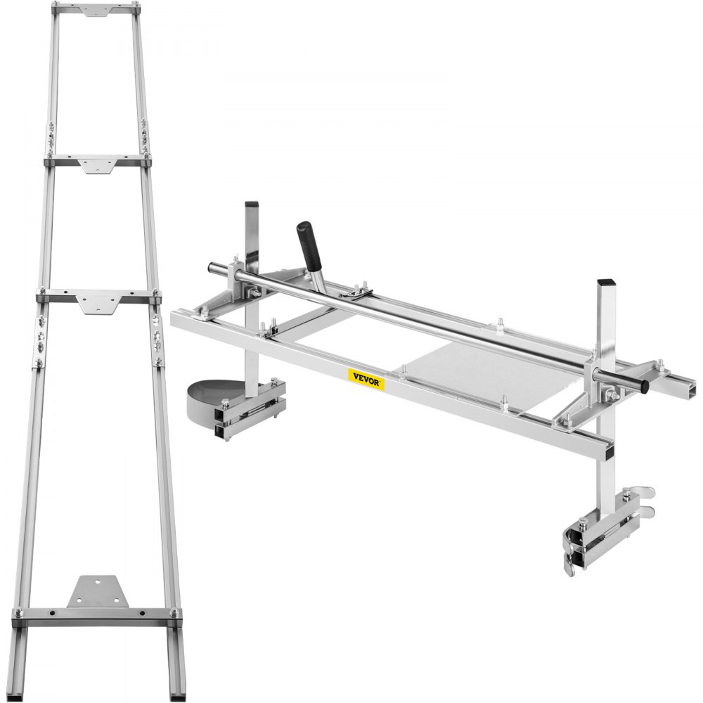 VEVOR Sierra de Cadena Portátil de 90 cm Sierra de Soldadura de Aluminio y Acero Galvanizado Barra de Corte de Madera para Encofrado Rango de Compatible 36 - 90 cm Molino Portátil para Motosierra