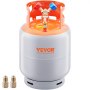 VEVOR Refrigerant Recovery Reclaim 50lb Cilindro Tanque 400 PSI líquido Clasificación Y Válvula