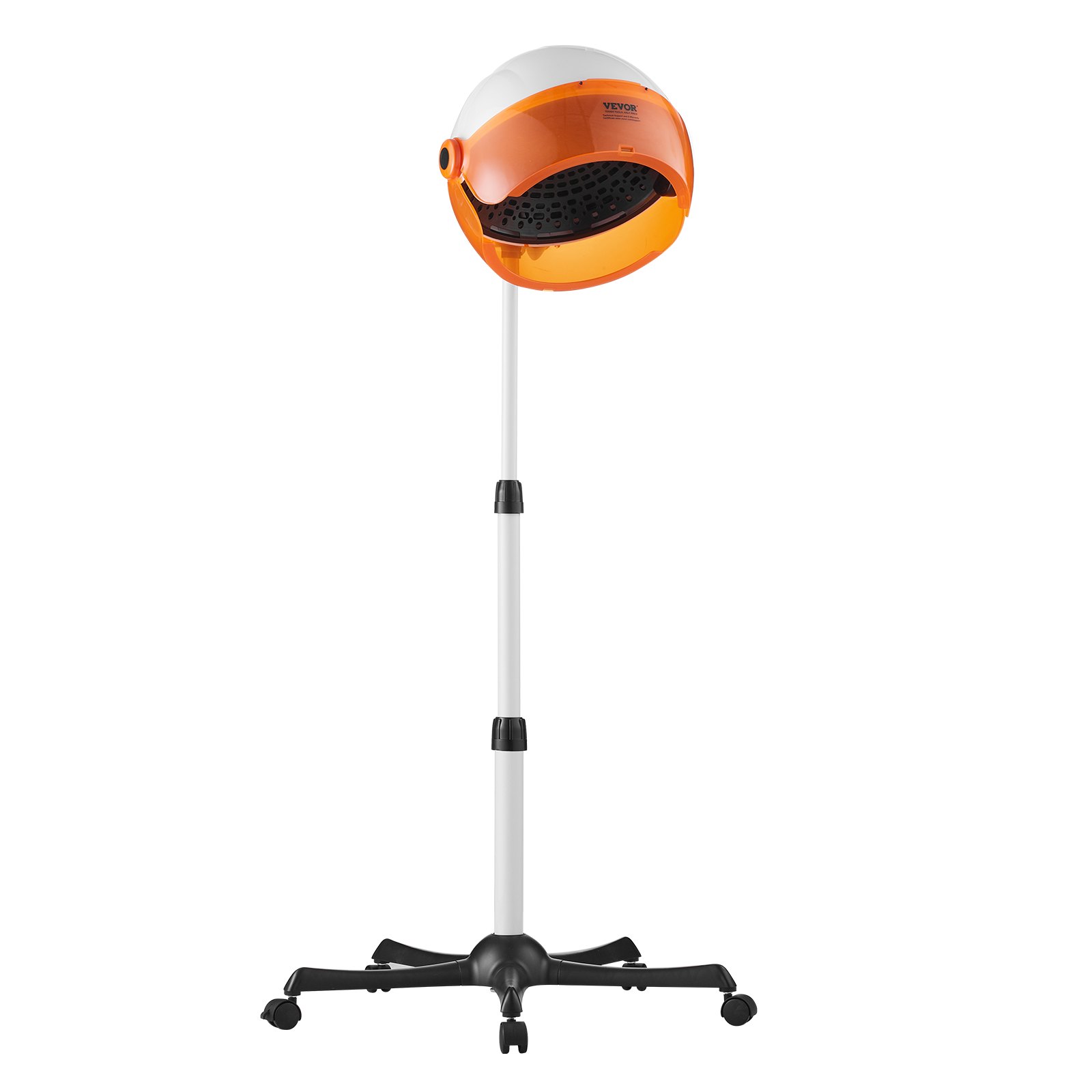 Secador de pelo VEVOR de calidad profesional, potente secador de pedestal de 1875 W, temporizador ajustable y 3 opciones de calor/velocidad, base móvil con ruedas para uso en salón y hogar.