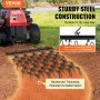 VEVOR Grada de arrastre, grada de cadena de alta resistencia de 4'x4' con 69 dientes, accesorios para tractores ATV UTV, tapete de arrastre de campo para preparación de césped, siembra de césped, nive