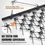 VEVOR Grada de arrastre, grada de cadena de alta resistencia de 4'x4' con 69 dientes, accesorios para tractores ATV UTV, tapete de arrastre de campo para preparación de césped, siembra de césped, nive