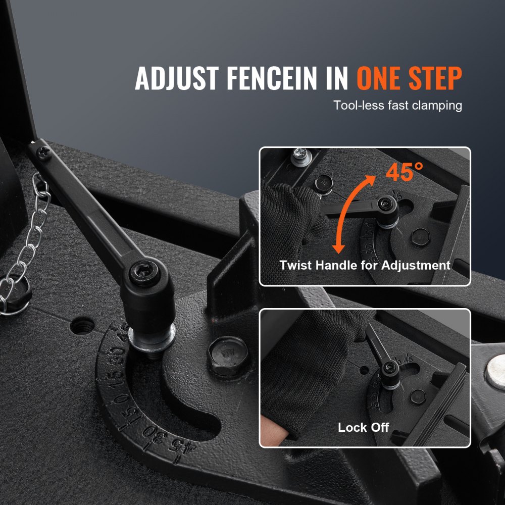 Sierra de corte VEVOR, sierra de corte de 14"/355 mm de diámetro, máquina cortadora de acero de 2800 W, 1200 RPM, sierra de corte en seco ajustable de 0-45°, sierra ingletadora para cortar metal, sierra de corte en frío para acero/barra de refuerzo/hierro/aluminio