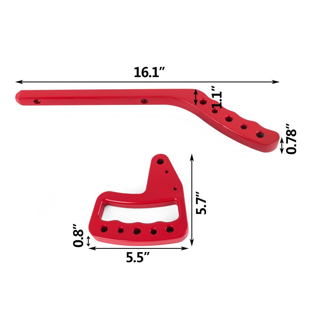 Manijas de agarre VEVOR 4X manijas de agarre de barra trasera delantera para Jeep JK Wrangler 2 4 puertas rojo mejorado