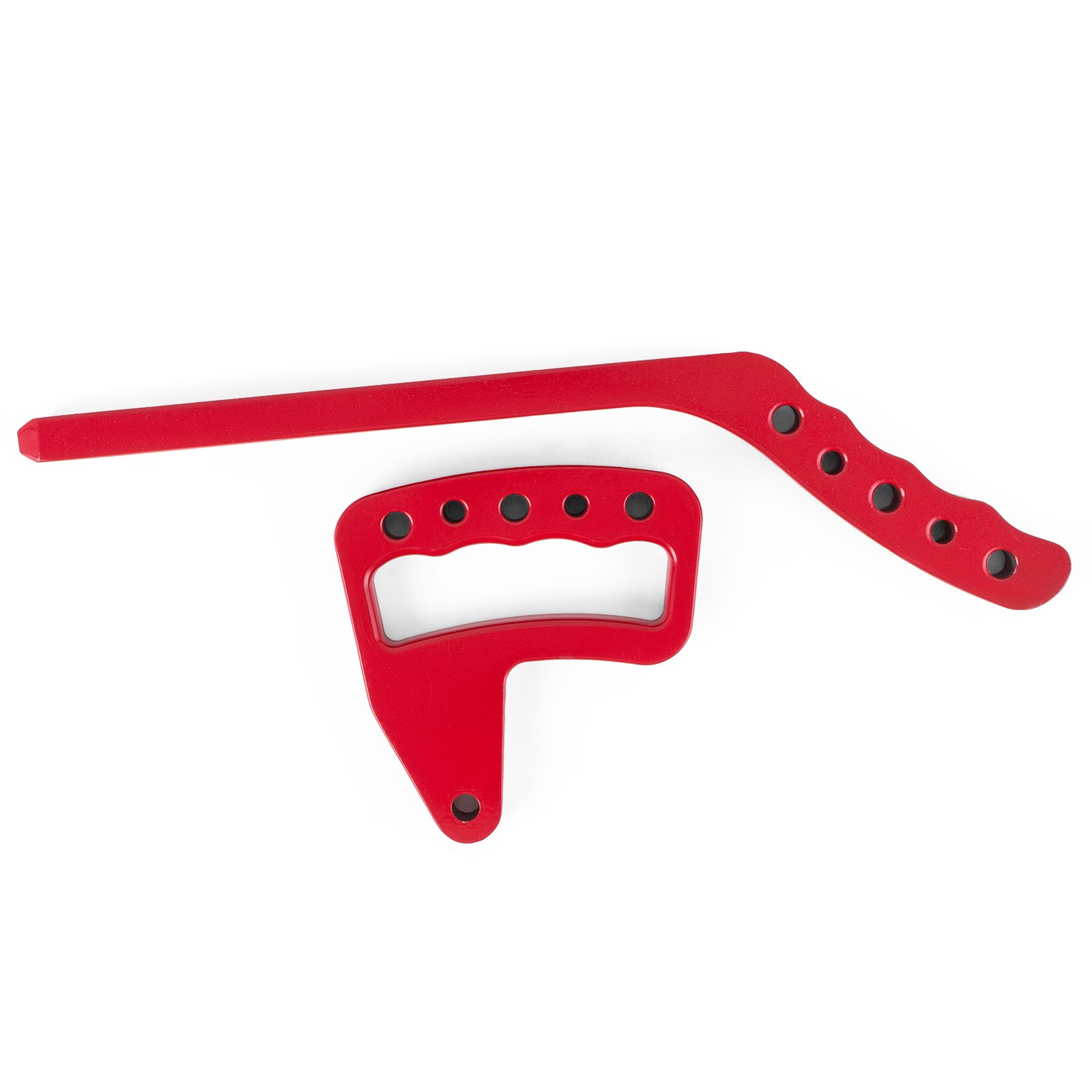 Manijas de agarre VEVOR 4X manijas de agarre de barra trasera delantera para Jeep JK Wrangler 2 4 puertas rojo mejorado