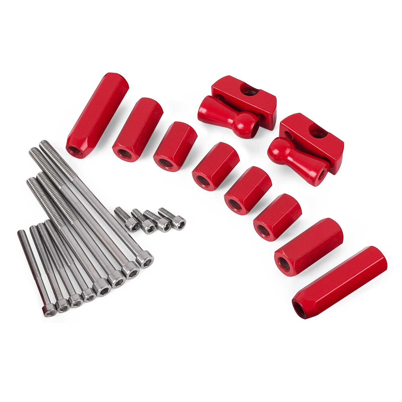Manijas de agarre VEVOR 4X manijas de agarre de barra trasera delantera para Jeep JK Wrangler 2 4 puertas rojo mejorado
