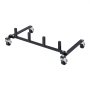 VEVOR Car Dolly Rack, Storage Rack with 360° Rotatable Wheels, Hydraulic Ratchet Trolley Jack Stand Organizer, Jack Stands Holder Storage Rack, 4-Dolly Capacity, Compatible with Most Dollies