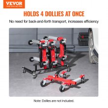 VEVOR Car Dolly Rack Organizador de soporte de gato hidráulico con capacidad para 4 plataformas
