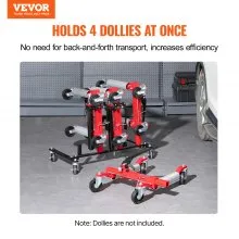 VEVOR Car Dolly Rack Organizador de soporte de gato hidráulico con capacidad para 4 plataformas