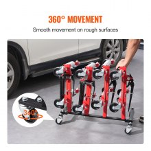 VEVOR Car Dolly Rack Organizador de soporte de gato hidráulico con capacidad para 4 plataformas