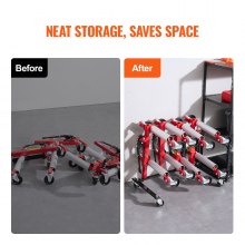 VEVOR Car Dolly Rack Organizador de soporte de gato hidráulico con capacidad para 4 plataformas