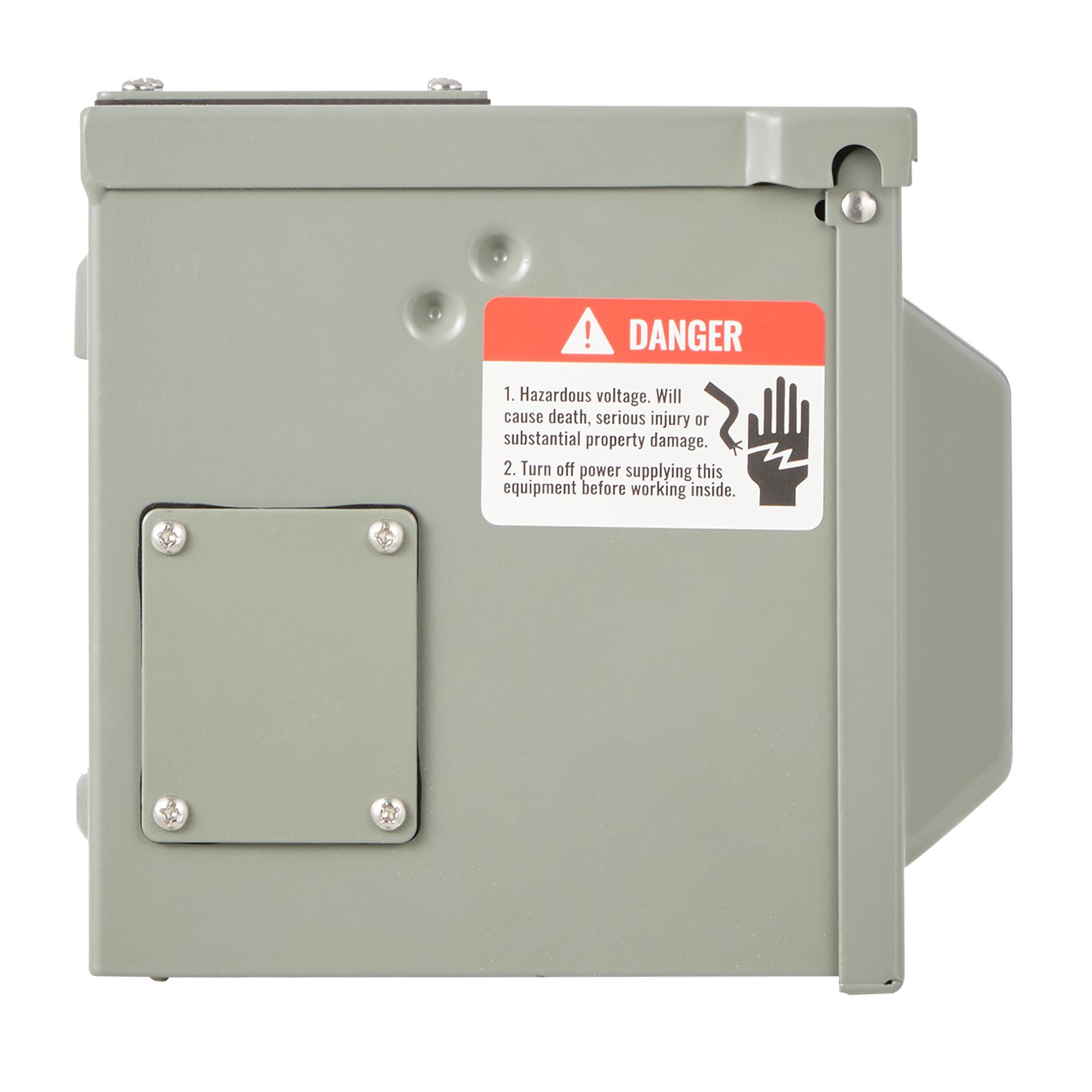 Caja de toma de corriente eléctrica para exteriores, 2 receptáculos GFCI de 20 amperios, caja de toma de corriente