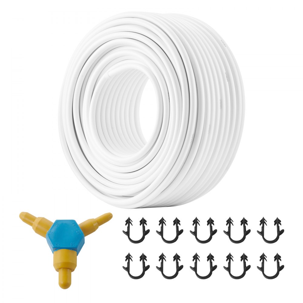 Tubo PEX-AL-PEX VEVOR de 100 m (328 pies) de diámetro, compuesto de aluminio y plástico de 1,6 cm (5/8&quot;), barrera de oxígeno para suelo radiante, tubería PEX de 0,2 cm (0,08&quot;) de espesor, con capa interior de aluminio para calefacción radiante.