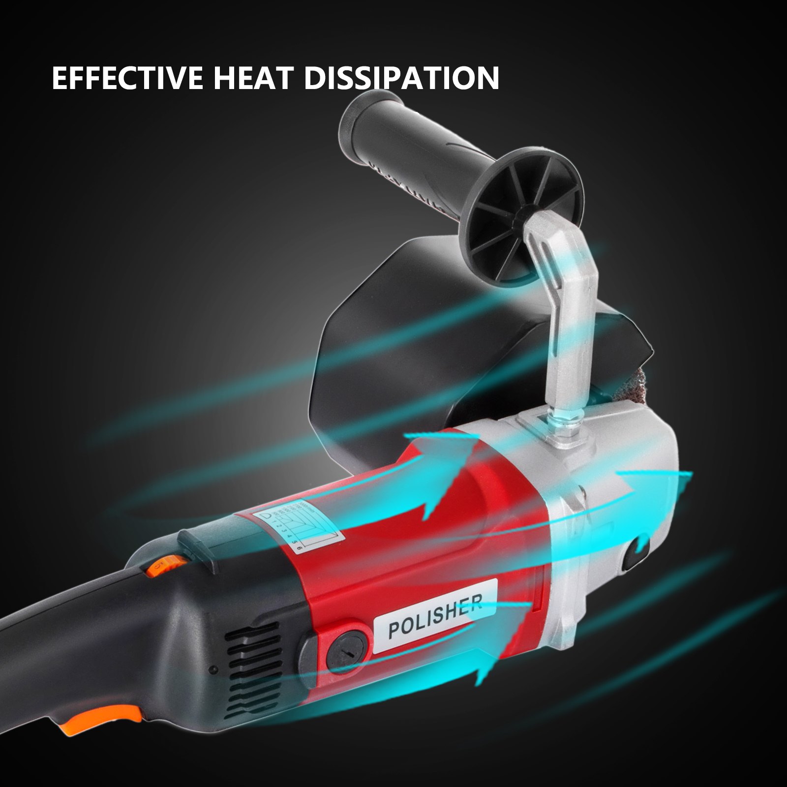 Pulidora de acero inoxidable VEVOR con tecnología eficaz de disipación de calor.
