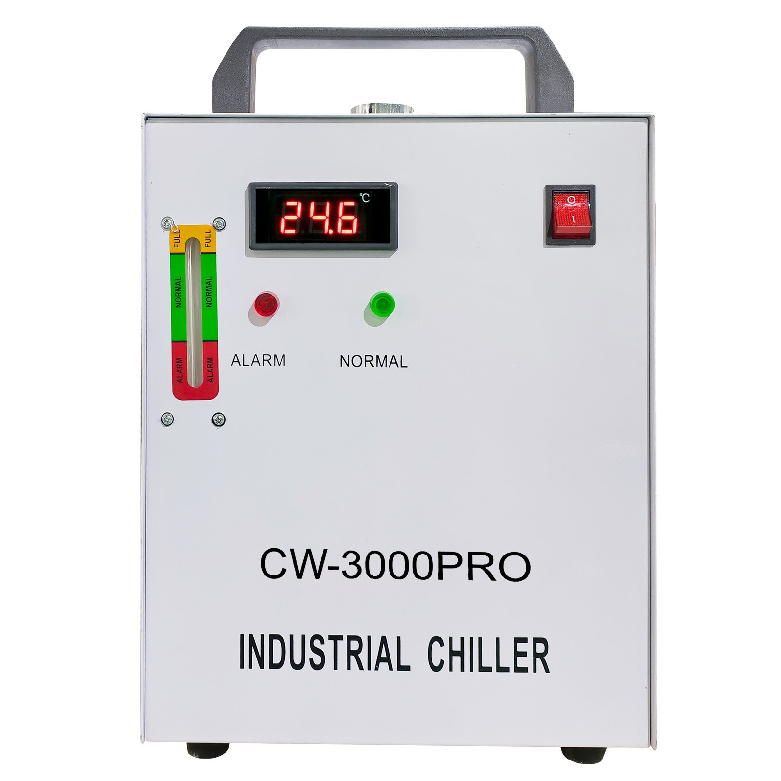 Enfriador industrial VEVOR, enfriador de agua industrial 110V CW-3000, capacidad de enfriamiento de 50W, agua de enfriamiento de capacidad de 10L, enfriador de recirculación de corriente de 0.5-0.7A para máquina de enfriamiento de máquina de grabado de 60W / 80W