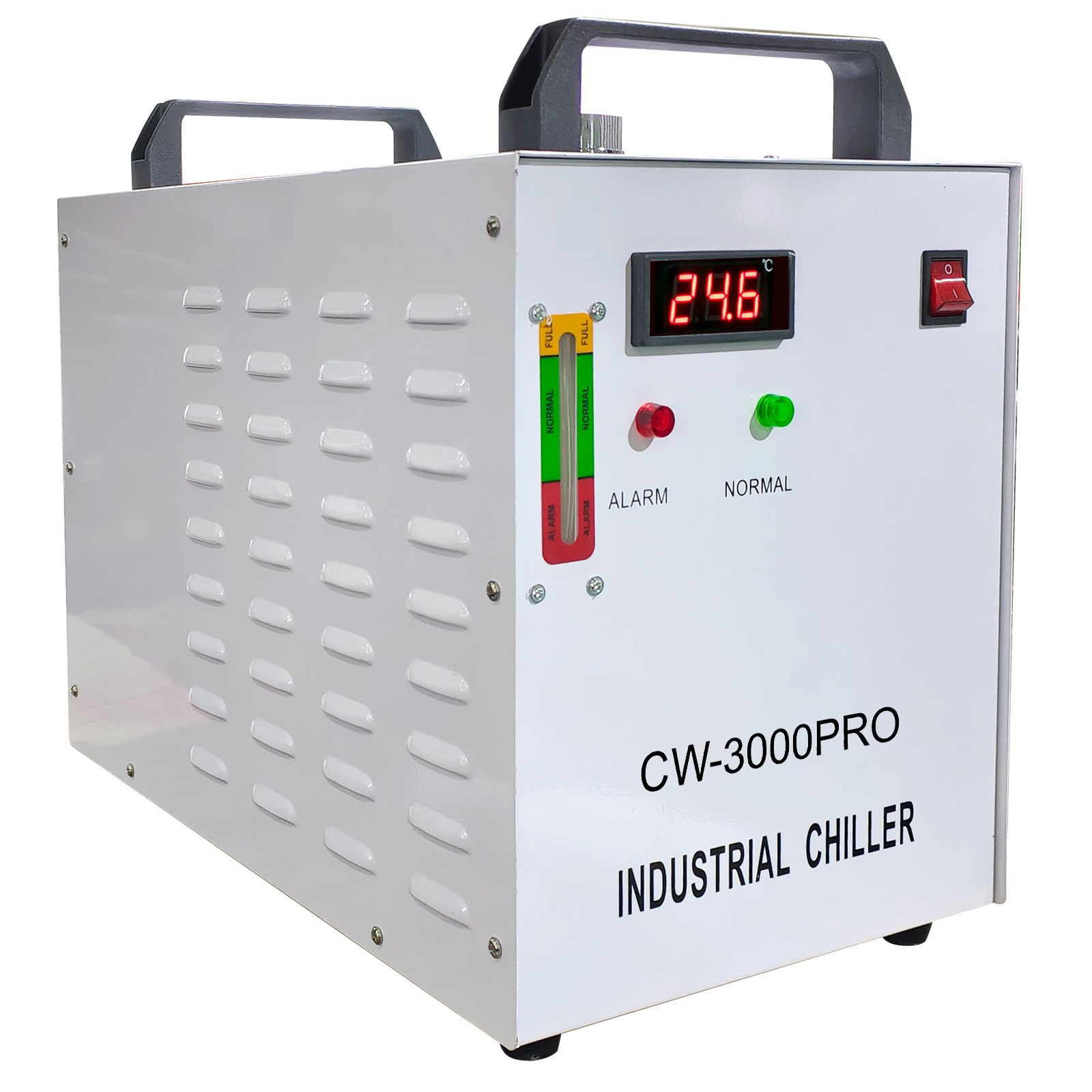 Enfriador industrial VEVOR, enfriador de agua industrial 110V CW-3000, capacidad de enfriamiento de 50W, agua de enfriamiento de capacidad de 10L, enfriador de recirculación de corriente de 0.5-0.7A para máquina de enfriamiento de máquina de grabado de 60W / 80W