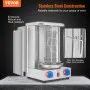 VEVOR Shawarma Grill Machine, 13 libras de capacidad, máquina de cocina de pollo Shawarma con 2 quemadores, asador vertical de gas Gyro asador horno Doner Kebab, para el hogar restaurante cocina fiestas