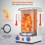 Máquina de parrilla para shawarma VEVOR, quemador de cerámica de doble cabezal, con temperatura ajustable de 122 ° F a 446 ° F.