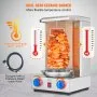 VEVOR Shawarma Grill Machine, 13 libras de capacidad, máquina de cocina de pollo Shawarma con 2 quemadores, asador vertical de gas Gyro asador horno Doner Kebab, para el hogar restaurante cocina fiestas