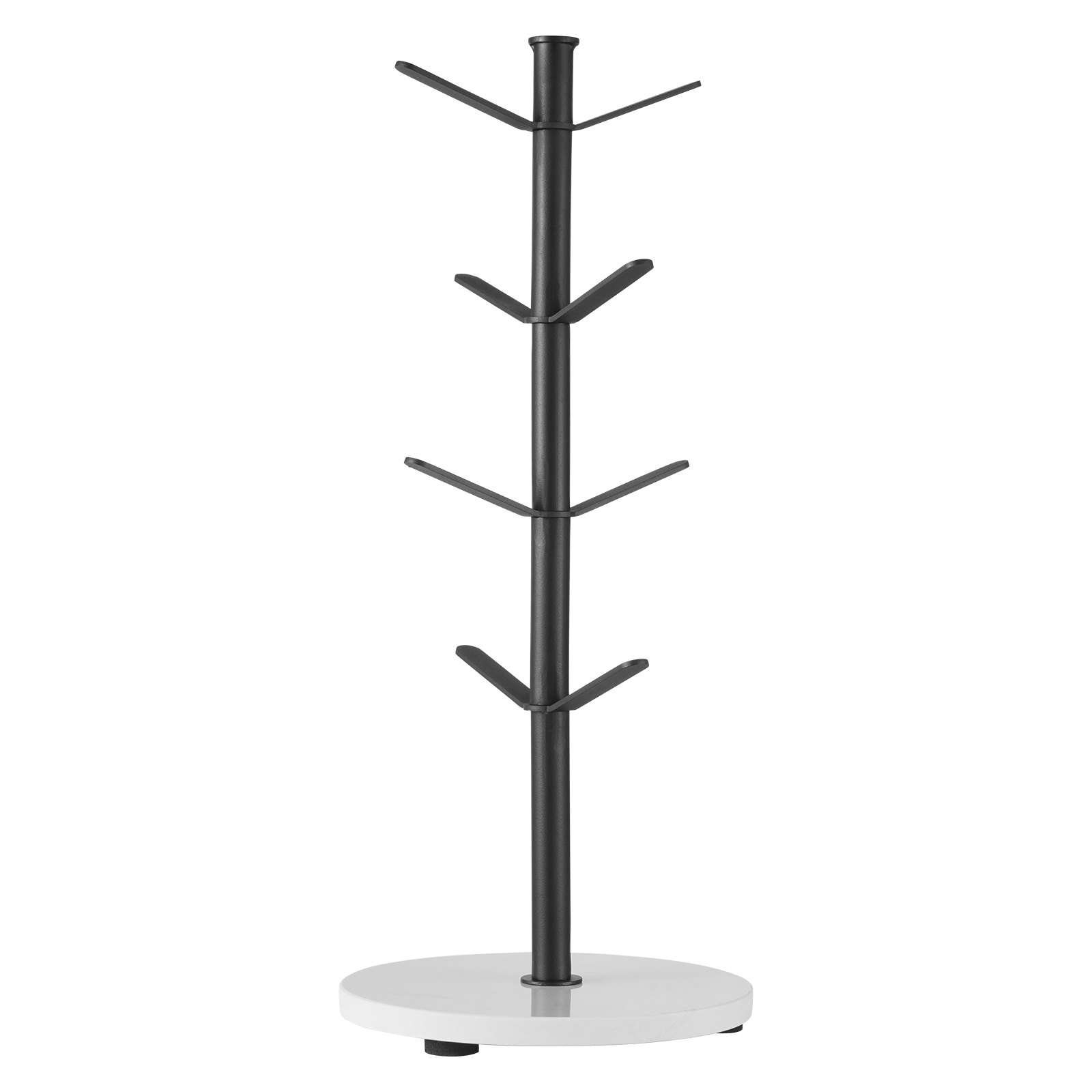 Soporte para tazas con forma de árbol y base de mármol, 8 ganchos, para encimera, cocina y hogar