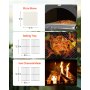 VEVOR Horno de Pizza de Pellets de Leña de 2 Capas, para Exteriores, con 2 Ruedas Extraíbles, Máquina para Hacer Pizzas con Una Temperatura Máxima de 540 °C para Asar, 540 x 445 x 1420 mm, Negro