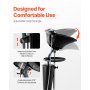 Lavabo portátil VEVOR, lavabo profundo para lavar el cabello con altura y ángulo ajustables, incluye manguera de drenaje, cabezal de ducha y cubo, lavabo portátil para peluquería, spa, color negro.