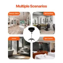 Cuenco de champú portátil con cabezal de ducha, manguera de drenaje, altura ajustable, lavabo de salón