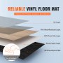 VEVOR Baldosas de Vinilo Entrelazadas de 1120 x 185 mm, 10 Baldosas de 5,5 mm de Grosor que Se Unen, Pisos de Bricolaje de Grano de Madera Natural para Cocina, Comedor, Dormitorios y Baños de su Hogar