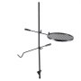 Parrilla giratoria VEVOR para fogatas, rejilla de acero resistente, ajustable 360°, para cocinar al aire libre, parrilla portátil para acampar y barbacoas al aire libre.