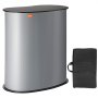 Mesa de podio portátil VEVOR para ferias comerciales, 89,5 x 49,2 x 94,5 cm, expositor, stand de feria con pared, mesa de bar plegable para promociones, mostrador emergente con bolsa de transporte.