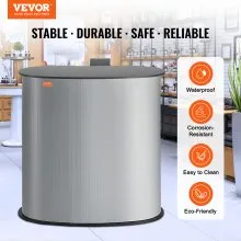VEVOR Mesa de podio portátil para ferias comerciales, 35.43" x 19.29" x 37.01", mostrador de exposición, stand de stand con pared, mesa de bar plegable de promoción al por menor, mostrador de podio emergente con bolsa de transporte