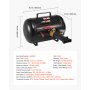 Inflador de talón de neumáticos VEVOR, 18,9 L (5 galones), herramienta de alta resistencia, presión de funcionamiento de 87-116 PSI, inflador de gatillo neumático para camionetas, camiones, cuatrimotos, jeeps, furgonetas, tractores cortacésped y vehículos recreativos, negro