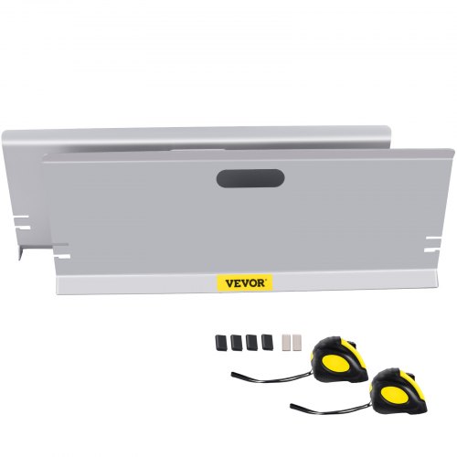 VEVOR Herramienta de alineación de ruedas, placas de base sin sondas, placas de alineación de aleación de aluminio, herramientas de alineación de cintas métricas dobles de 16 pies Automoción, herramienta de alineación de ruedas Camber Caster