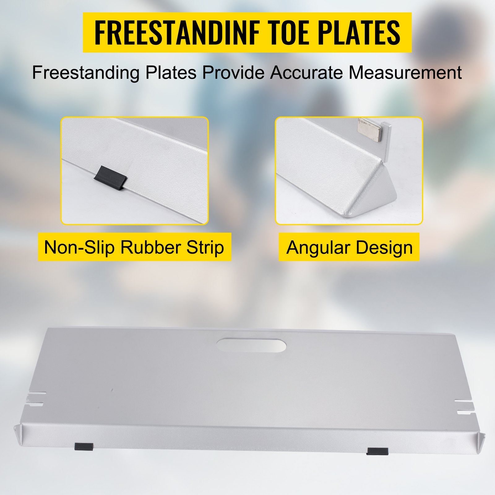 VEVOR Herramienta de alineación de ruedas, placas de base sin sondas, placas de alineación de aleación de aluminio, herramientas de alineación de cintas métricas dobles de 16 pies Automoción, herramienta de alineación de ruedas Camber Caster