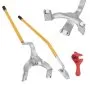 VEVOR Herramienta de desmontaje de montaje de neumáticos, 571- 622 mm Herramienta de desmontaje de montaje de desmontaje de acero manual, con extra Bead Keeper, Tubeless Truck Bead Breaker, 3 PCS Tire