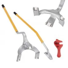 VEVOR Herramienta de desmontaje de montaje de neumáticos, 571- 622 mm Herramienta de desmontaje de montaje de desmontaje de acero manual, con extra Bead Keeper, Tubeless Truck Bead Breaker, 3 PCS Tire