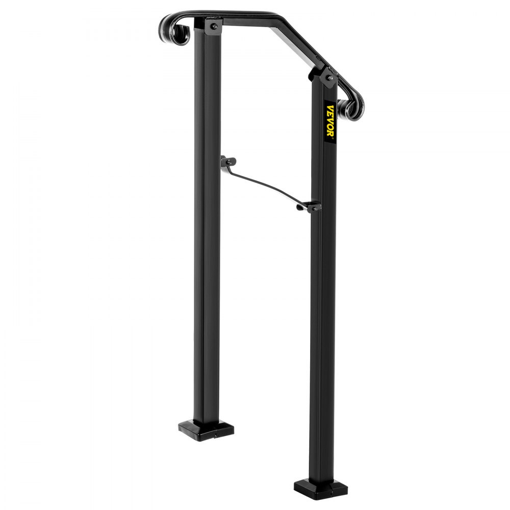 VEVOR Handrails for Outdoor Steps, Fit 1 or 2 Steps Outdoor Stair Railing, Arch#1 Wrought Iron Handrail, Flexible Porch Railing, Black Transitional Handrails for Concrete Steps or Wooden Stairs
Visit the Happybuy Store