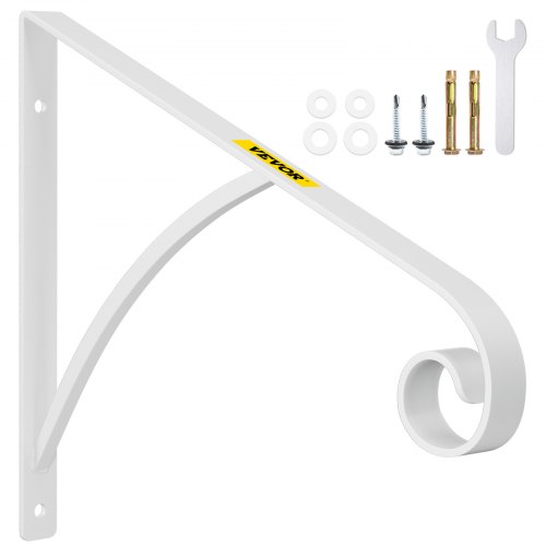 Pasamanos de hierro forjado VEVOR para pared, color blanco