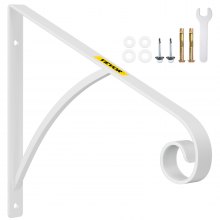 VEVOR Pasamanos de hierro forjado para montar en la pared, color blanco