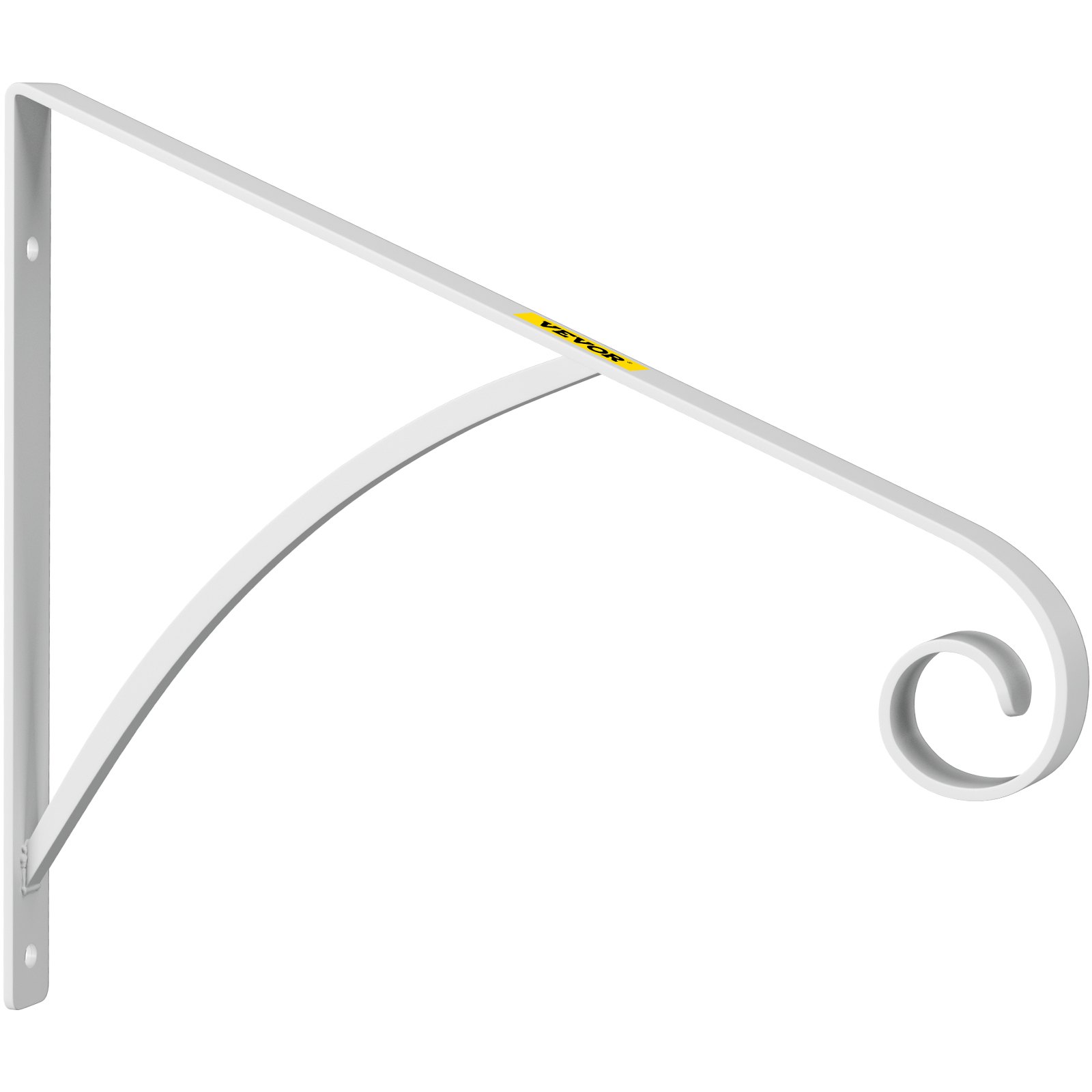 VEVOR Pasamanos de hierro forjado para montar en la pared, color blanco